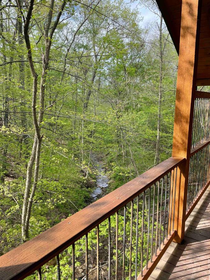 Cricket Hill Treehouse B By Amish Country Lodging ميلزبورغ المظهر الخارجي الصورة